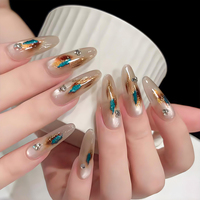 Autocollants 3D en relief vintage à imprimé léopard doré pour nail art, autocollants adhésifs en feuille d'or pour ongles, vente en gros