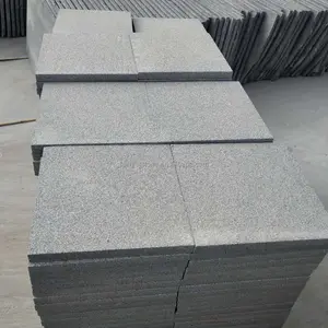 Flamed tối màu Xám Granite g654 gạch lát sàn lớn tấm cầu thang bước & risers lát đá cho sàn ngoài trời