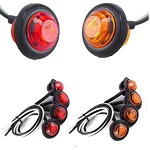 Kingshowstar Đa Màu Sắc 3/4 ''Ổ Đĩa Ánh Sáng 12V Vòng Đánh Dấu Đèn Phía Trước Phía Sau <span class=keywords><strong>LED</strong></span> Đánh Dấu Đèn <span class=keywords><strong>LED</strong></span> - Product Image 3