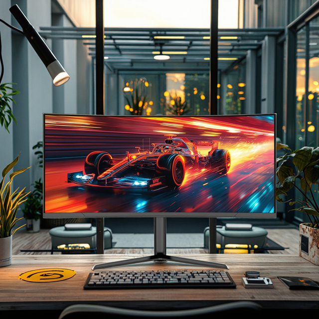 34inch 4k IPS Curved Gaming Monitor 144hz 1ms Borderless 21:9 99% SRGB