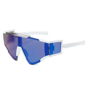 Personalized Cycling Sport Sunglasses One-piece Multi Lens <b>Triangle</b> Fashion Futuristic Sunglasses - Product Image 5