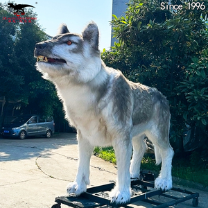Loup-garou animatronique mobile et personnalisable pour exposition et attractions sur le thème des animaux de l'ère glaciaire - Product Image 4