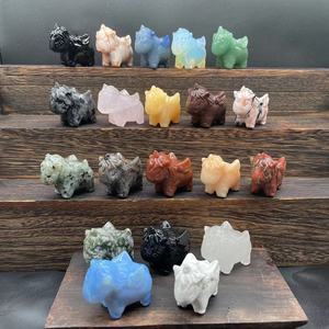 งานฝีมือคริสตัลยูนิคอร์นขนาด 2 นิ้ว แบบกำหนดเองได้ หลายวัสดุ สำหรับขายส่ง - Product Image 1