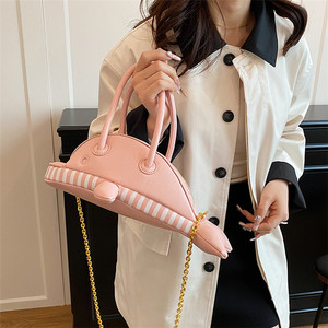 Bolsa Criativa Pequena 2025 Nova Bolsa de Ombro em Forma de Golfinho Fofa para Meninas - Product Image 5