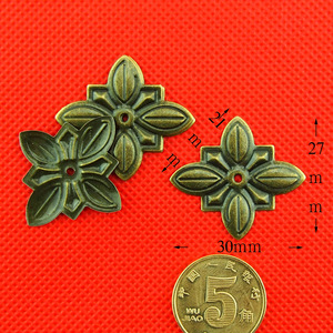 Pièce décorative en laiton en forme de fleur, diamètre de la tête de 1/2 pouce, rivet massif à bride, accessoire de quincaillerie - Product Image 2