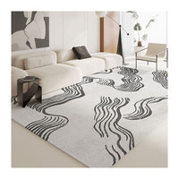 Tapis antidérapant résistant aux taches de luxe avancé épaissi Tapis fabriqué à la machine pour le salon Tapis de pied domestique