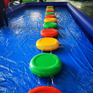 Pont gonflable pour piscine, <span class=keywords><strong>jeu</strong></span> aquatique, pont en PVC, installation facile - Product Image 6