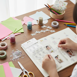 Stile cartone animato decorativo bracciale adesivi in feltro e luminosi progetti artigianali DIY Washi - Product Image 3