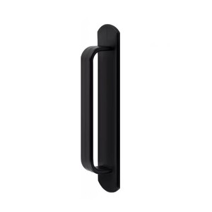 Manija adhesiva para puerta Kim Ki-ah, aleación de aluminio, color negro, fácil instalación, para puerta, ventana, balcón, puerta corredera de vidrio, baño - Product Image 1