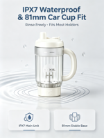 Mug à café auto-mélangeur 27oz, Bouteille mélangeuse électrique pour café, lait et protéines, Tasse mélangeuse personnalisable