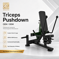 Machine de presse triceps à charge libre Zhaoyu pour usage commercial, équipement d'entraînement indépendant pour la force des bras, fabricant OEM ODM