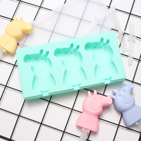 Moule à crème glacée fait maison en silicone de dessin animé pour un usage domestique