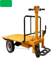Carretilla Eléctrica de Cuatro Ruedas de Acero Inoxidable de Alta Calidad con Capacidad de Carga de 1000 kg para Compras, Frutas y Verduras