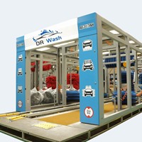 Station de lavage de voiture automatique à tunnel avec brosse, prix d'usine