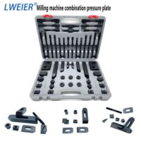 LWEIER Ensemble de 58 pièces de fixations combinées pour plaques de pression en composite durci, accessoires pour centre d'usinage CNC et fraiseuse