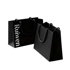 Bolsa de Papel Kraft Personalizada para Compras, Ropa, Regalos, con Asa de Lujo, Mini Bolsa de Papel Impresa con Logotipos - Product Image 5