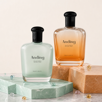 Flacon de parfum de luxe vide en gros, 100 ml, personnalisable avec logo couleur, de qualité supérieure, par Anding Stock
