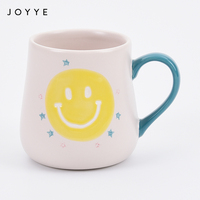 Tasse à café en céramique Joyye, accessoires de cuisine, porcelaine blanche brillante, poignée, 500ml, pour la maison