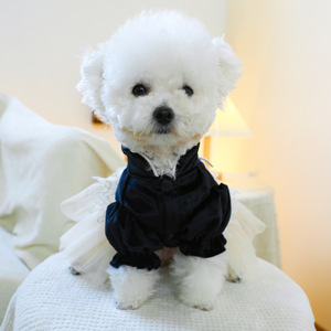 Ropa de poliéster ligera y protectora para mascotas, estilo informal, transpirable, de lujo, para bodas, primavera y verano, para perros pequeños, cachorros y gatos - Product Image 5