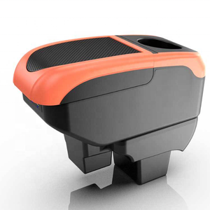 Diseño de cargador USB deslizante de doble capa para coche de la UE, caja de consola de reposabrazos de coche de cuero pu negro para <span class=keywords><strong>Volkswagen</strong></span> <span class=keywords><strong>Polo</strong></span> 2020- <span class=keywords><strong>2023</strong></span> - Product Image 3