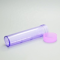 Botol Pengocok Bubuk Plastik 20ml dengan Tutup Flip Top, Tutup Sekrup, Wadah Bubuk Kosong Portabel