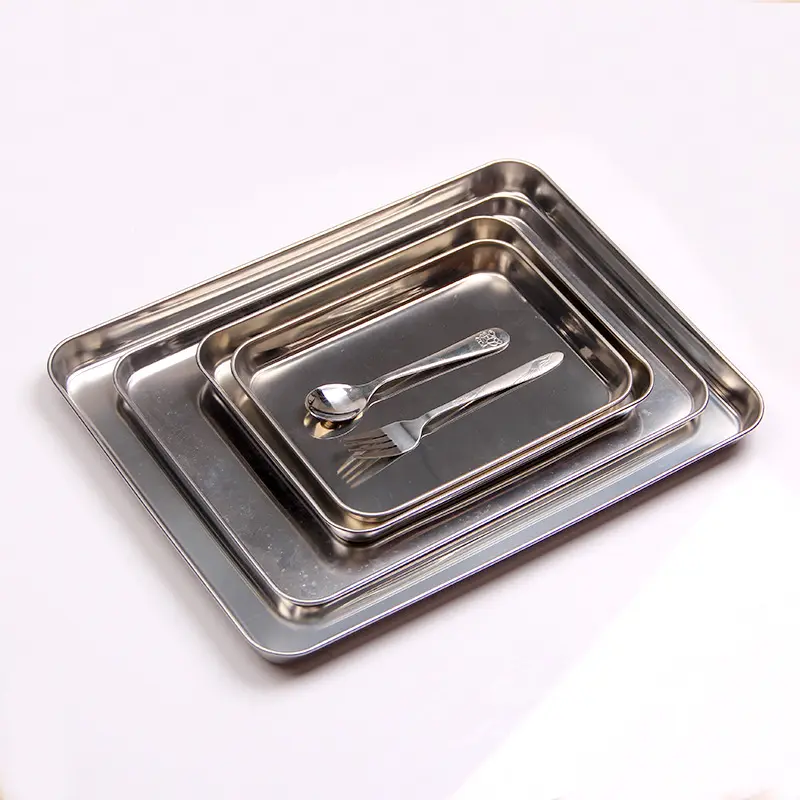304 stainless steel oven tray for bakery, 40*30*2.5cm, 0.6mm thickness