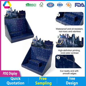 Caja <span class=keywords><strong>de</strong></span> Exhibición <span class=keywords><strong>de</strong></span> Papel PDQ con Cabezal Troquelado, Ecológica y Reciclable, Impresión <span class=keywords><strong>de</strong></span> Logotipo Personalizado para Juguetes Coleccionables <span class=keywords><strong>de</strong></span> Dibujos Animados, Promoción en Supermercados - Product Image 4