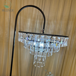 Nouveau mariage demi-<span class=keywords><strong>cercle</strong></span> arc lumière lustre mariage lustre support pour accessoires de mariage décor d'événement - Product Image 5