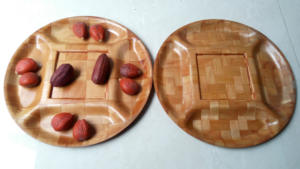 ถาด5ส่วน12 ''สำหรับถั่วผลไม้สลัดเป็นมิตรกับสิ่งแวดล้อมชาม/จานสำหรับเสิร์ฟ - Product Image 3