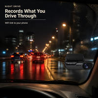 Enregistreur de conduite automobile 4K 2 canaux 170 degrés grand angle vision nocturne WiFi vue avant et arrière