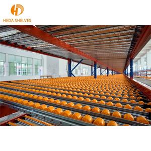 Sistema de almacenamiento de almacén de rodillos de acero FIFO, estantería de gravedad de flujo de cartón automatizado - Product Image 2