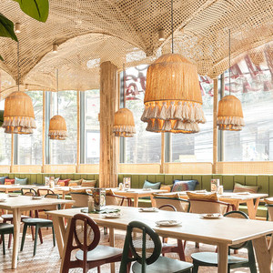 <span class=keywords><strong>Lampadario</strong></span> in Stile Wabi-sabi Vintage con Nappe in Corda di Canapa <span class=keywords><strong>Beige</strong></span> per Soggiorno, Camera da Letto e Sala da Pranzo - Product Image 4