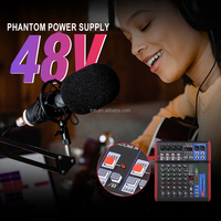 Console de mixage DJ professionnelle TNH SI-4U 4 canaux pour scène, avec 99 effets DSP, écran numérique, MP3 et Bluetooth