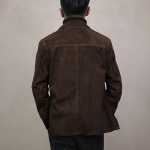 NAFA personalizar chaqueta de cuero de piel de cabra de ante nobuk suelta Premium para hombre con la mejor mano de obra <span class=keywords><strong>buen</strong></span> precio - Product Image 3