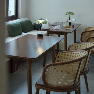 <span class=keywords><strong>Chaise</strong></span> <span class=keywords><strong>de</strong></span> salle à manger en rotin naturel durable avec structure en bois stable pour villa, <span class=keywords><strong>snack</strong></span>-<span class=keywords><strong>bar</strong></span>, café, restaurant - Product Image 3