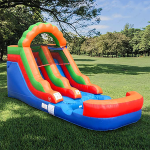 Glissière d'eau gonflable en PVC arc-en-ciel d'amusement d'été de 21 'x 12' x 9 '<span class=keywords><strong>avec</strong></span> le ventilateur de <span class=keywords><strong>piscine</strong></span> d'eau pour le divertissement d'arrière-cour des enfants - Product Image 3