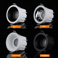 LED empotrado redondo baño cocina exterior aluminio IP65 impermeable alto brillo 10W12W15W18W24W foco COB