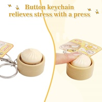 2026 Cheap Dumpling Keychain Press Fidget Click Keycap Keychain with Switch Sound Relieve StressToy for Party Favor