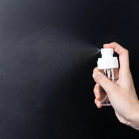 Vente en gros de flacons en plastique PET de 30 ml, 60 ml, 80 ml, 100 ml, 120 ml et 150 ml avec pulvérisateur à fine brume UPG et bouchon AS