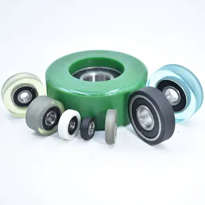 Customized Wear Resistant Flame Polyurethane Liner PU Coated Rollers Rubber Coated Wheels