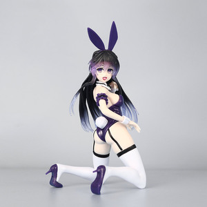 Nuova statuetta anime giapponese in PVC da collezione, modello coniglietta viola da 13 cm, decorazione da scrivania, idea regalo, molto richiesta. - Product Image 2