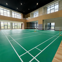 Revêtement de sol sportif en PVC Runsure, facile à nettoyer, rénovation de sols anciens pour terrain de futsal, imperméable, Asie du Sud-Est, installation rapide