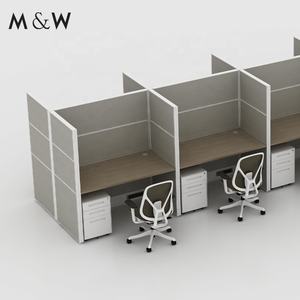 M & W مصنع الأثاث التجاري <span class=keywords><strong>4</strong></span> أشخاص قسم خاص محطة عمل مكتب مقصورة - Product Image 3
