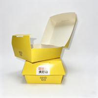 Fabricante Líder de Cajas para Hamburguesas Desechables de Cartón Blanco Ecológico, Diseño Personalizado, Grado Alimenticio, con Laminado Brillante y UV Localizado