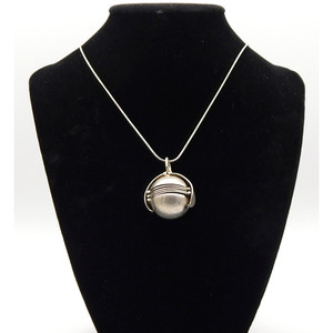 Collana Vintage unica in argento Sterling 925 con medaglione dell'album fotografico Art déco! - Product Image 6