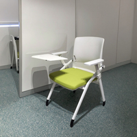 Chaise de conférence pliable pour la formation et le bureau, design moderne, structure en métal, chaise de réunion