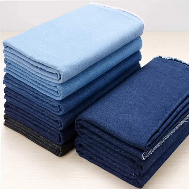 Quần Áo Quần May Dày Dệt Rửa Cotton Thiết Kế Vải Thoáng Khí Denim Vải Bằng Đồng Hồ Cho Quần Jean Áo Khoác