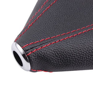 Funda de PVC para Palanca de Cambios con Costuras Rojas, Protector de Polvo para Palanca de Cambios de Coche - Product Image 3
