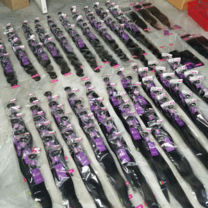 未加工的12A级生巴西寺庙身体波浪人类发束供应商处女卷曲角质层对齐头发纬向延伸 - Product Image 5