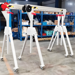 Gru a Portale Portatile da Esterno a Buon Prezzo, 200 kg 500 kg 1000 kg 1 Tonnellata 2 Tonnellate 3 Tonnellate, Gru a Portale in Alluminio in Vendita - Product Image 2